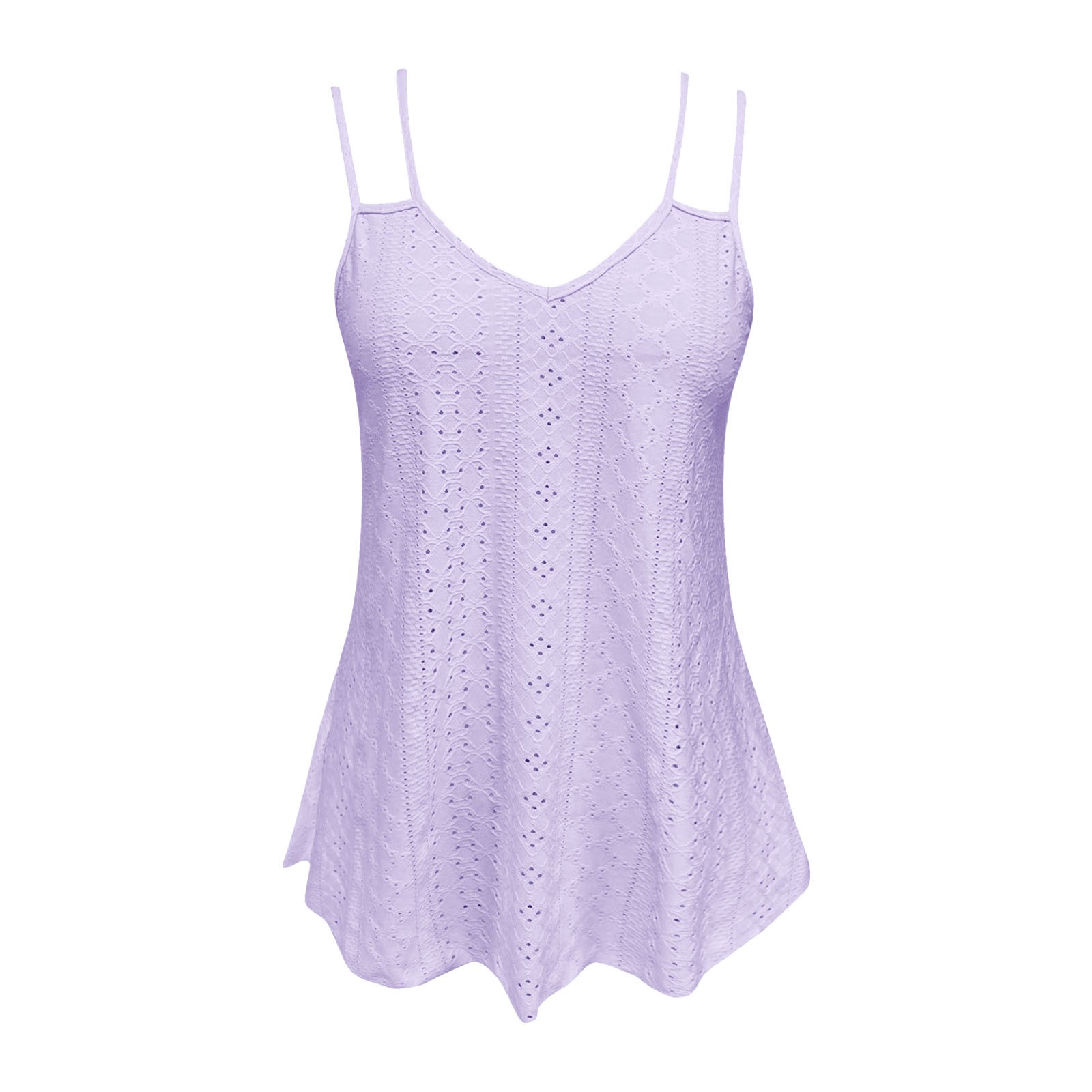 thumbnail image 5 of Top corto sin mangas estampado para mujer - Camiseta elegante con cuello redondo, 5 of 6